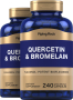 Quercetin Plus Bromelain, 400 mg (per serving), 240 Quick Release Capsules, 2  Bottles