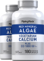 Red Mineral Algae (Aquamin Plant Based Calcium), 180 Vegetarian Capsules, 2  Bottles
