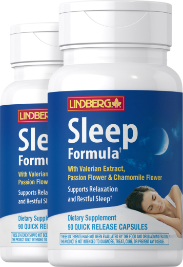 Sleep Formula with Valerian Extract, 90 Quick Release Capsules, 2 Bottles