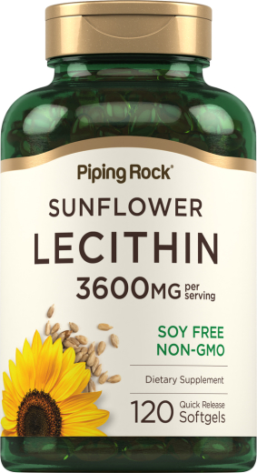 Sunflower Lecithin, 3600 mg, 120 Quick Release Softgels