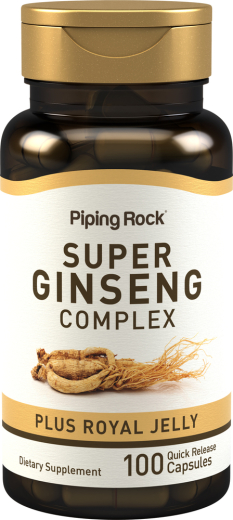 Super Ginseng Complex Plus Royal Jelly, 100 Quick Release Capsules