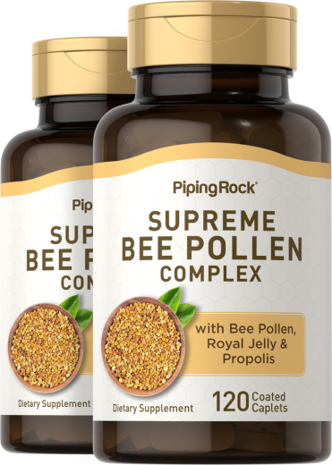 Supreme Bee Pollen Complex, 120 Coated Caplets, 2  Bottles