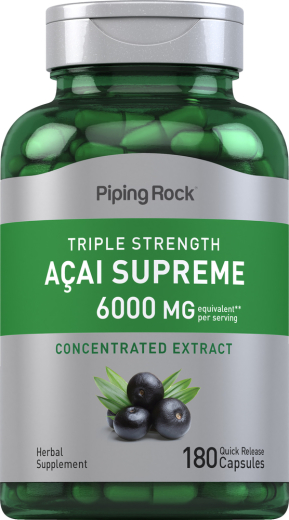 Triple Strength Acai Supreme, 6000 mg, 180 Quick Release Capsules