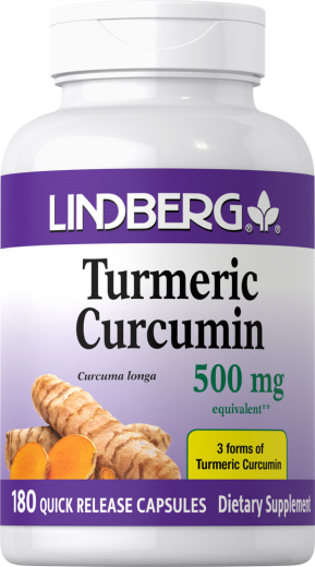 Turmeric Curcumin Standardized Extract, 500 mg, 180 Vegetarian Capsules