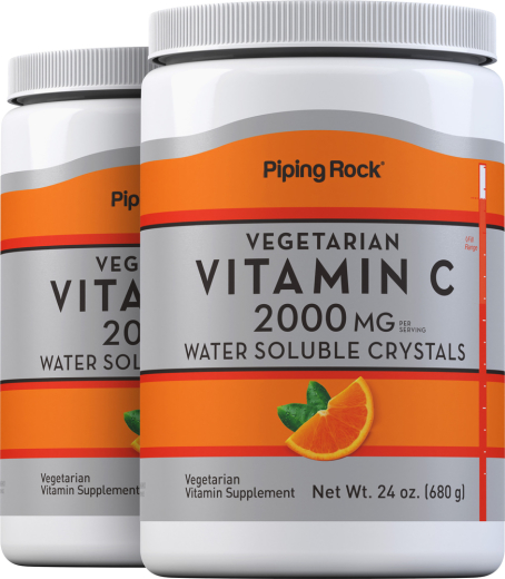 Vitamin C Powder, 2000 mg, 24 oz (680 g) Bottles, 2  Bottles