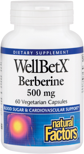 WellBetX Berberine, 500 mg, 60 Vegetarian Capsules