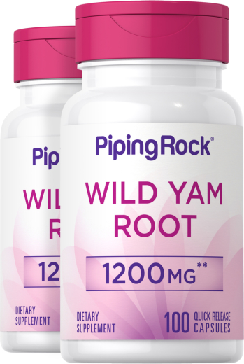 Wild Yam Root, 1200 mg, 100 Quick Release Capsules, 2 Bottles